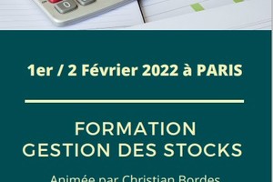 A vos agendas ! Formation « Gestion des stocks et des approvisionnements » 1er et 2 février 2022